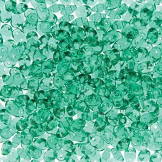 Last Stock: Super Duo Beads 2.5*5mm 20gm Bag - Emerald - 550720