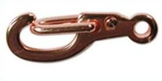 Hinged Plated Parrot Clasp 14mm x 4mm x 3mm - 10 Pack - Copper