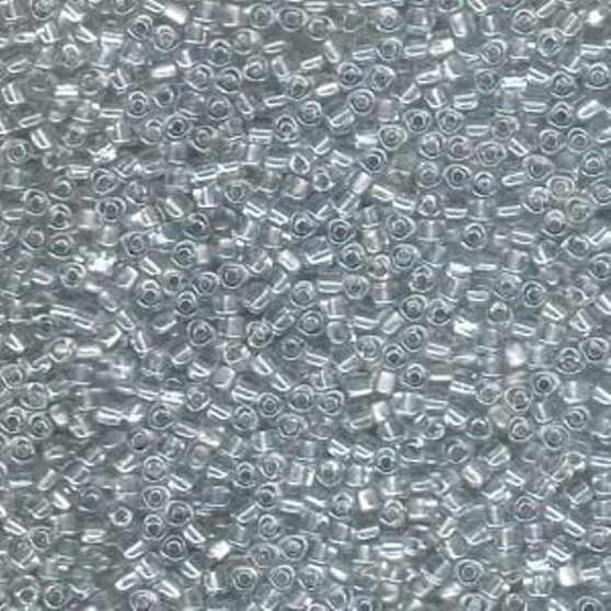 20gm Bag - Miyuki 10/0 Triangle Seed Beads (2.5mm Dia, 0.9mm Hole) TR10-1105 Colour Lined Platinum