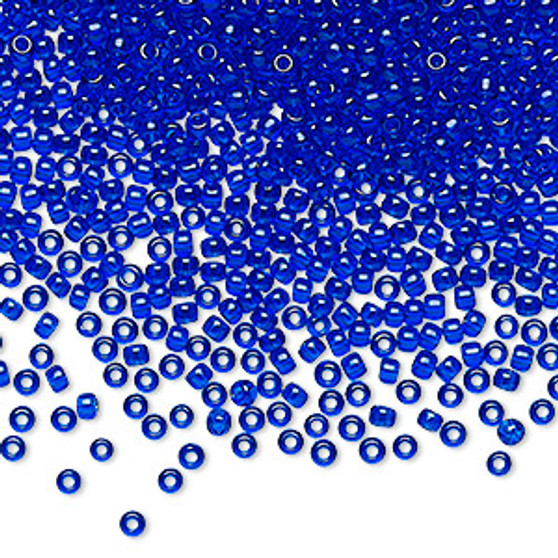 TR-11-8 - 11/0 - TOHO BEADS® - Transparent Cobalt - 7.5gms - Glass Round Seed Beads