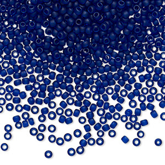 TR-11-8DF - 11/0 - TOHO BEADS® - Transparent Frosted Cobalt - 7.5gms - Glass Round Seed Beads