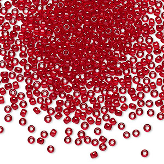 TR-11-5C - 11/0 - TOHO BEADS® - Transparent Ruby - 7.5gms - Glass Round Seed Beads