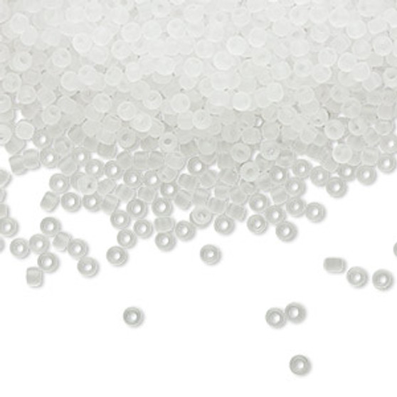 TR-11-1F - 11/0 - TOHO BEADS® - Transparent Frosted Crystal Clear - 50gms - Glass Round Seed Beads