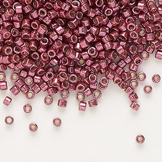 DB1849 - 11/0 - Miyuki Delica - Duracoat® Opaque Galvanized Magenta – 7.5gms - Cylinder Seed Beads