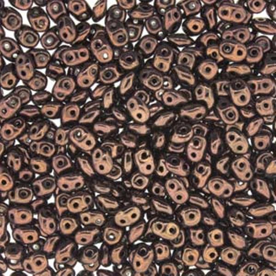 Last Stock: Super Duo Beads 2.5*5mm 20gm bag - Jet Bronze- 523980-14415