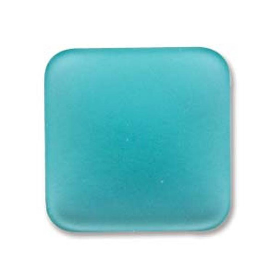 1 x Lunasoft Cabochon Square 17mm Spearmint