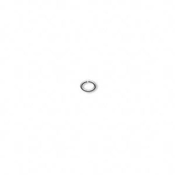 Jump ring, sterling silver, 4x3mm oval, 2.8x2mm inside diameter, 22 gauge. Sold per pkg of 50.