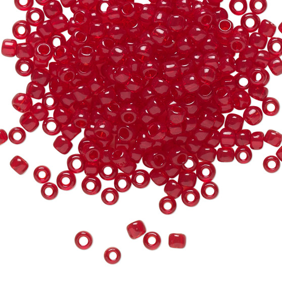 TR-08-5C - 8/0 - TOHO BEADS® - Transparent Ruby - 50gms - Glass Round Seed Beads