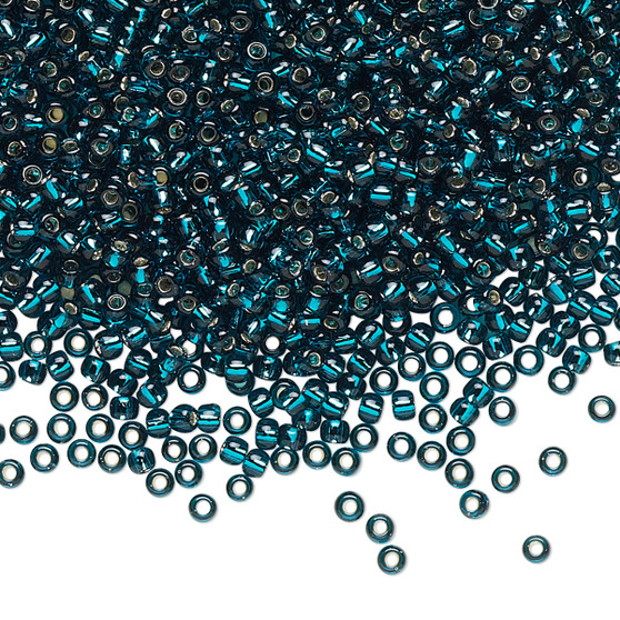 TR-11-27BD - 11/0 - TOHO BEADS® - Silver-Lined Transparent Teal - 7.5gms - Glass Round Seed Beads