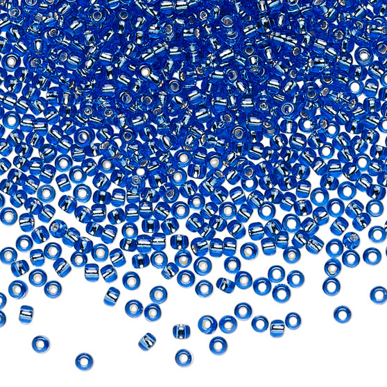 TR-11-35 - 11/0 - TOHO BEADS® - Silver-Lined Translucent Sapphire - 7.5gms - Glass Round Seed Beads