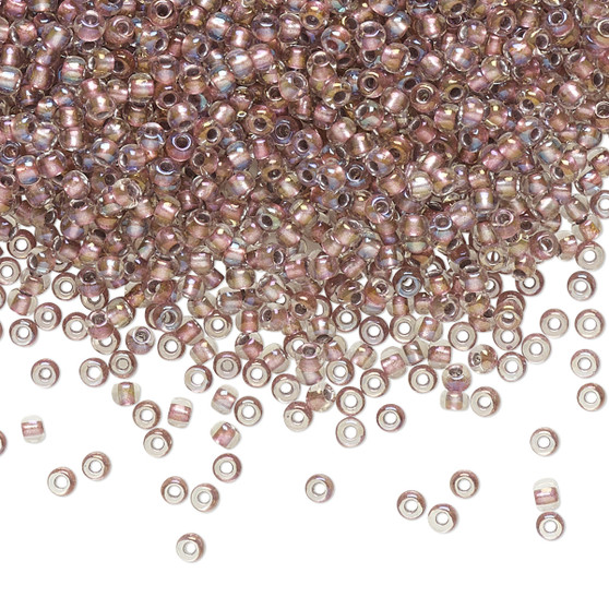TR-11-267 - 11/0 - TOHO BEADS® - Translucent Rose Gold-Lined Crystal Clear - 7.5gms - Glass Round Seed Beads
