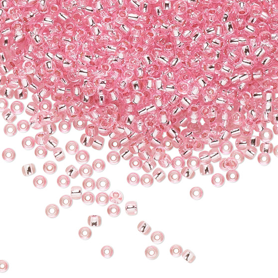 TR-11-38 - 11/0 - TOHO BEADS® - Transparent Silver-Lined Pink - 7.5gms - Glass Round Seed Beads
