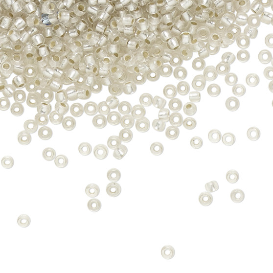 TR-11-21F - 11/0 - TOHO BEADS® - Translucent Silver-Lined Frosted Crystal Clear - 7.5gms - Glass Round Seed Beads