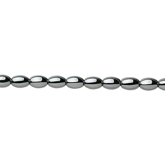 Bead, Hemalyke™ (man-made), 5x3mm oval. Sold per 15-1/2" to 16" strand.