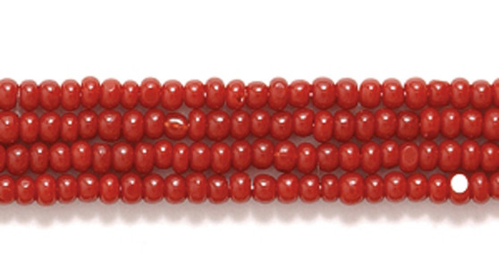 93310 - 13/0 - Czech - Opaque Mahogany - Hank (approx 3000 beads) Glass  Charlotte True Cut Seed Bead