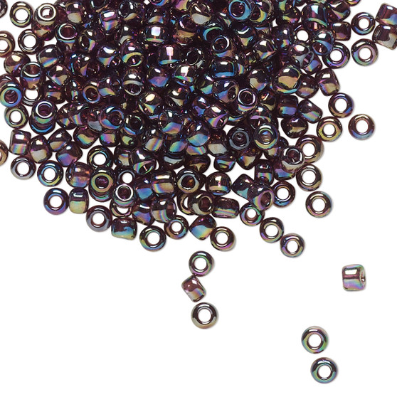 TR-08-166C - 8/0 - TOHO BEADS® - Translucent Rainbow Amethyst - 7.5gm Vial - Glass Round Seed Beads