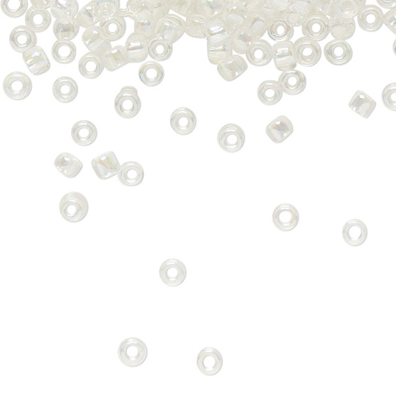 TR-08-161 - 8/0 - TOHO BEADS® - Translucent Rainbow Crystal Clear - 50gms - Glass Round Seed Beads