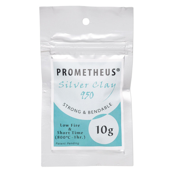 Prometheus® silver clay, low fire and short time. Sold per 10-gram pkg.