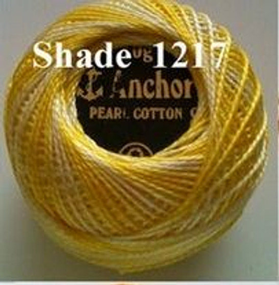 Anchor Pearl Crochet Cotton Size 8 - 10gm Ball - Variegated (1217)