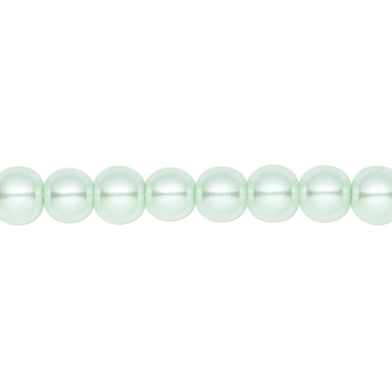 6mm - Celestial Crystal® - Light Green - 2 Strands - Round Glass Pearl