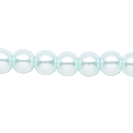 8mm - Celestial Crystal® - Light Blue - 2 Strands - Round Glass Pearl