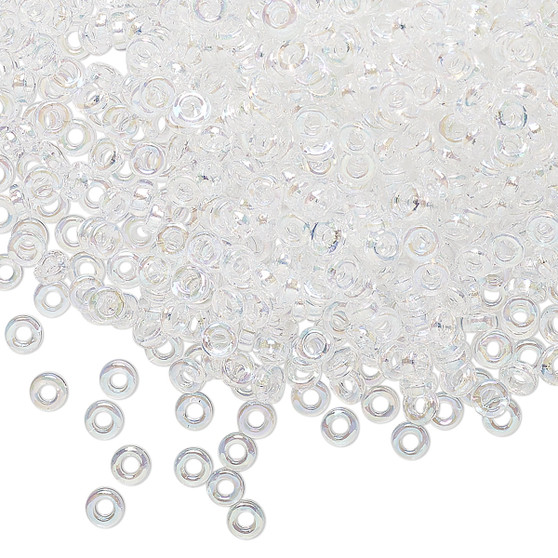 SPR3-250 - 3 x 1.3mm - Miyuki - Tr Clear AB - 10gms (Approx 650 beads) - Glass Rondelle Beads