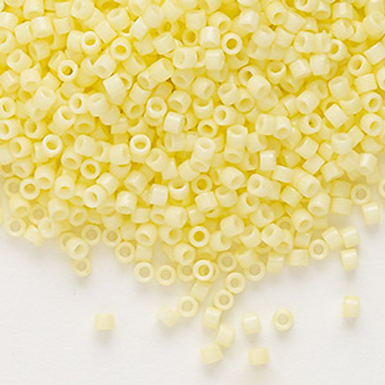 DB2101 - 11/0 - Miyuki Delica - Duracoat® opaque light lime yellow - 7.5gms - Cylinder Seed Beads