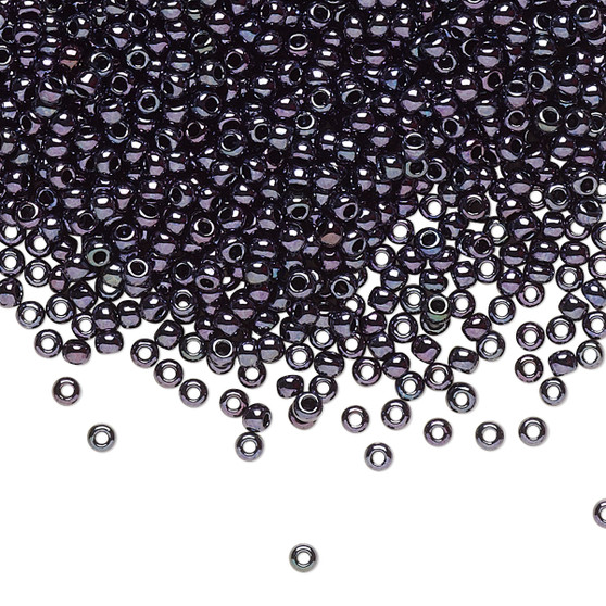 TR-11-90 - 11/0 - TOHO BEADS® - Opaque Metallic Amethyst Gunmetal - 50gms - Glass Round Seed Beads