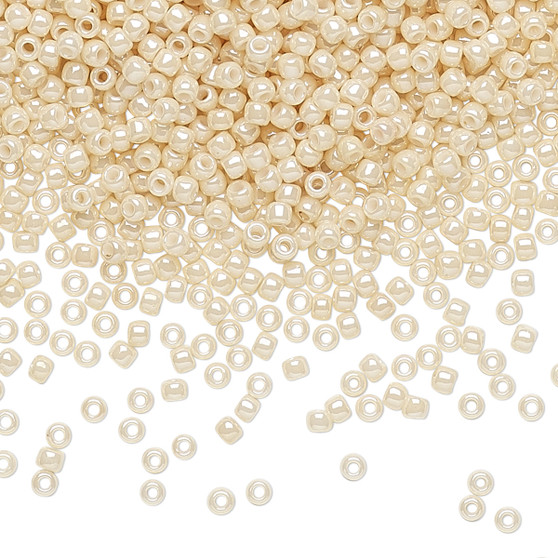 TR-11-123 - 11/0 - TOHO BEADS® -  Opaque Luster Light Beige - 50gms - Glass Round Seed Beads