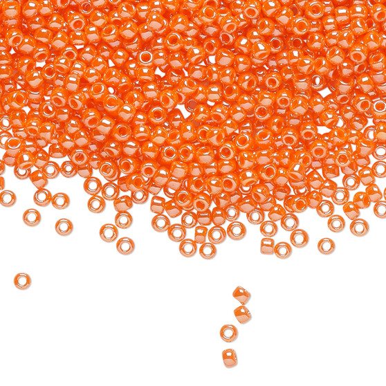 TR-11-129 - 11/0 - TOHO BEADS® -  Opaque Luster Pumpkin - 50gms - Glass Round Seed Beads