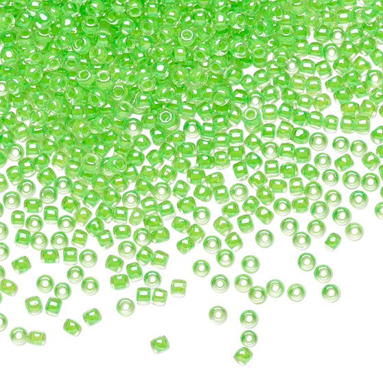 TR-11-805 - 11/0 - TOHO BEADS® - Translucent Luminous Neon Green - 50gms - Glass Round Seed Beads