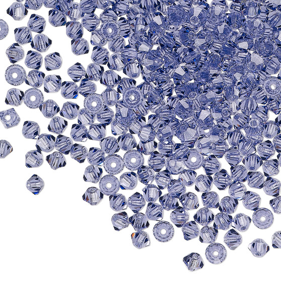 3mm - Preciosa Czech - Tanzanite - 48 pk - Faceted Bicone Crystal