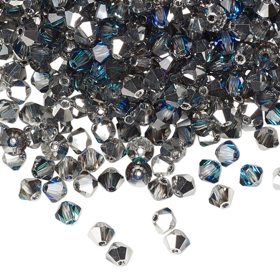 4mm - Preciosa Czech - Crystal Bermuda Blue - 48pk - Faceted Bicone Crystal