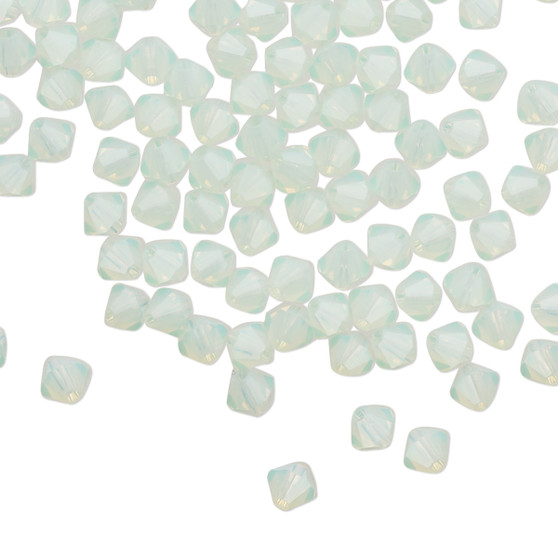 4mm - Preciosa Czech - Chrysolite Opal - 48pk - Faceted Bicone Crystal