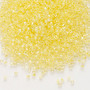 DB0053 - 11/0 - Miyuki Delica - Translucent Light Yellow-lined Rainbow Crystal Clear - 50gms - Cylinder Seed Beads
