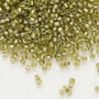 DB0908 - 11/0 - Miyuki Delica - Colour Lined Chartreuse - 50gms - Cylinder Seed Beads