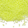 DB2031 - 11/0 - Miyuki Delica - Luminous Neon Yellow - 50gms - Cylinder Seed Beads