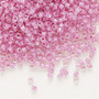 DB0072 - 11/0 - Miyuki Delica - Translucent Orchid-lined Luster Crystal Clear - 50gms - Cylinder Seed Beads