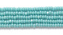 64130 - 13/0 - Czech - Turquoise Green AB - Hank (approx 3000 beads) Glass Charlotte Cut Seed Bead
