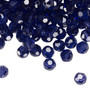 6mm - Preciosa Czech - Deep Tanzanite - 24pk - Faceted Round Crystal