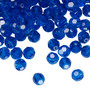 6mm - Preciosa Czech - Capri Blue - 24pk - Faceted Round Crystal