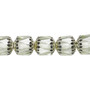 10mm - Preciosa Czech - Mint & Metallic Mint - 15.5" Strand (Approx 40 beads) - Round Cathedral Glass Beads