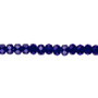 5x4mm - Preciosa Czech - Cobalt - 15.5" Strand - Faceted Rondelle Fire Polished Glass Beads