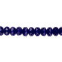 7x5mm - Preciosa Czech - Cobalt - 15.5" Strand - Faceted Rondelle Fire Polished Glass Beads