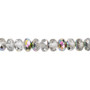 7x5mm - Preciosa Czech - Clear Vitrail - 15.5" Strand - Faceted Rondelle Fire Polished Glass Beads