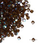 4mm - Preciosa Czech - Smoked Topaz AB - 144pk - Faceted Bicone Crystal