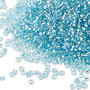 15-18 - 15/0 - Miyuki - Transparent Silver- Lined Ice Blue - 35gms - Glass Round Seed Beads