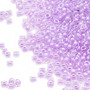 15-222 - 15/0 - Miyuki - Transparent Colour-Lined Luster Light Lavender - 35gms - Glass Round Seed Beads