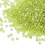 15-14 - 15/0 - Miyuki - Transparent Silver-Lined Yellow Green - 35gms - Glass Round Seed Beads