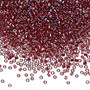 DB1242 - 11/0 - Miyuki Delica - Transparent Rainbow Dark Cranberry - 50gms - Cylinder Seed Beads
